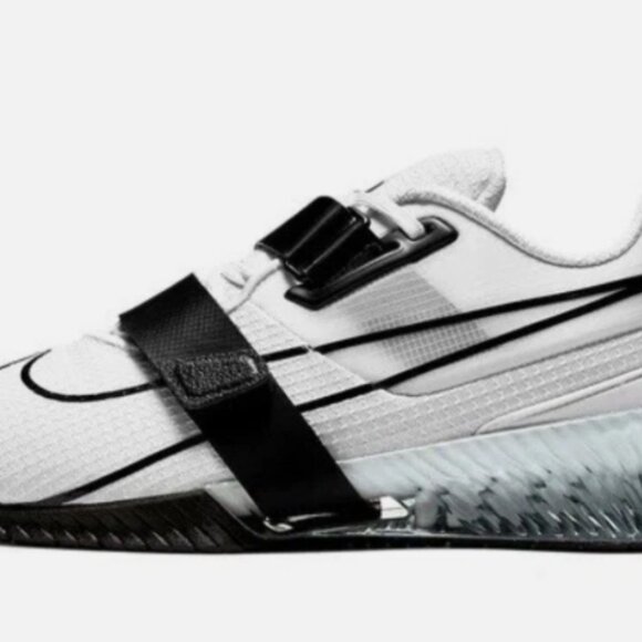 Nike Romaleos 4 White Black Training Shoes Men's "MULTIPLE SIZE" - Picture 2 of 6